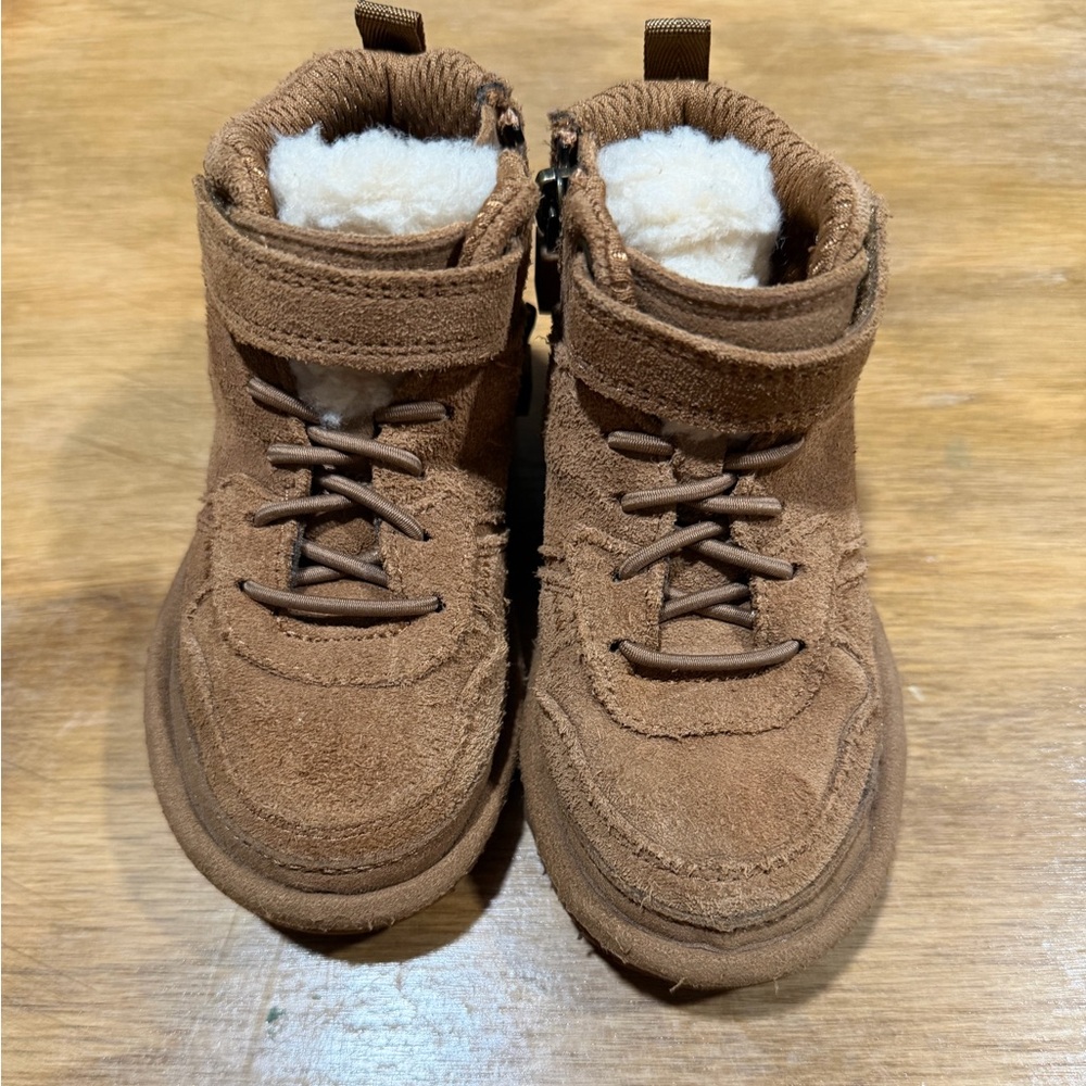UGG Kids Brown Boots with Plush Lining